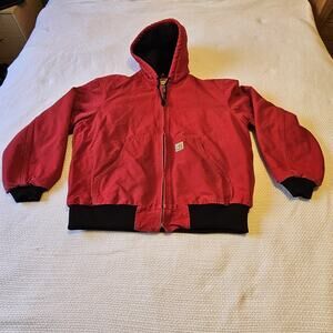 Carhartt Jacket J140 Red Distressed